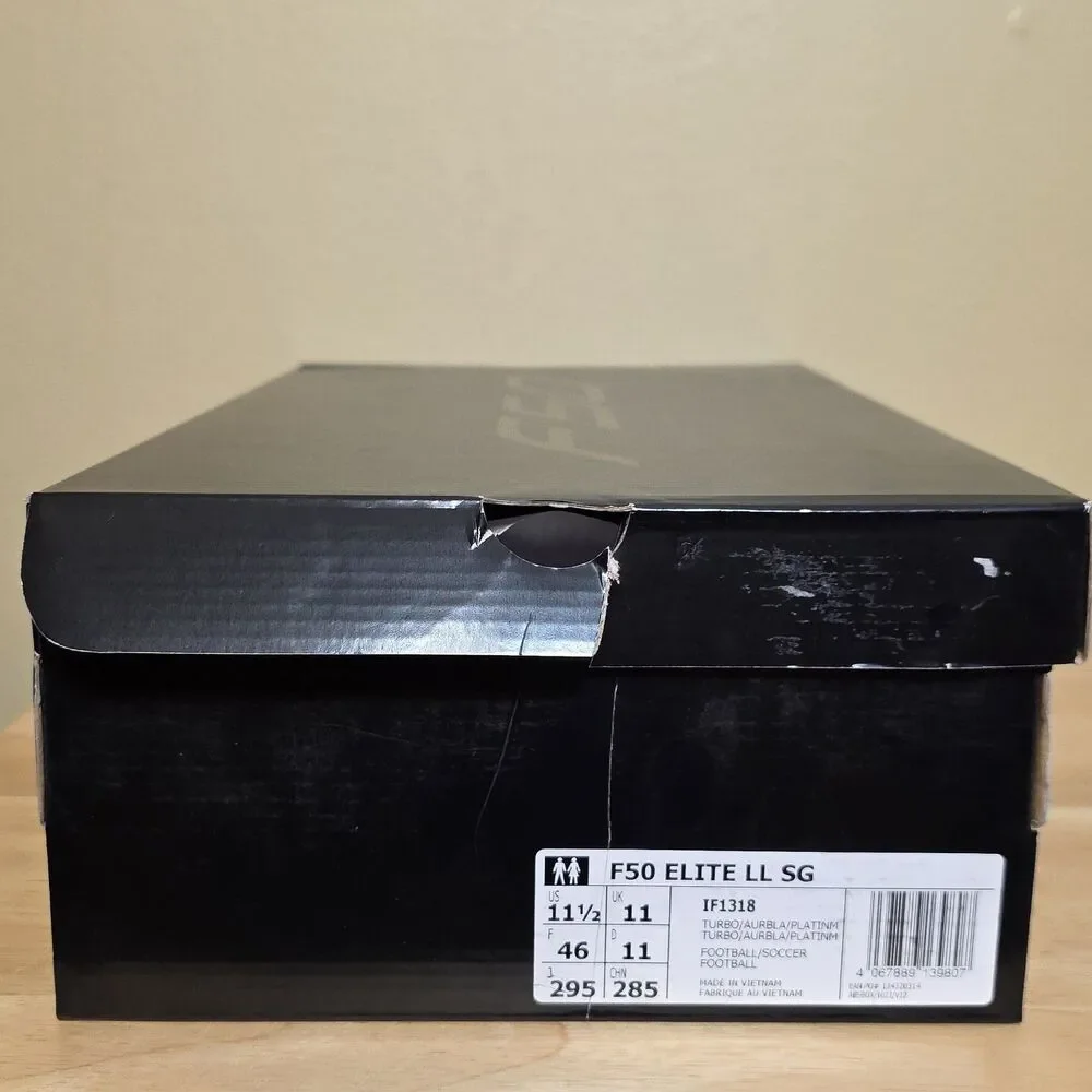 Adidas F50 Elite Laceless SG Soft Ground Cleats Vivid Horizon IF1318 Men’s 11.5